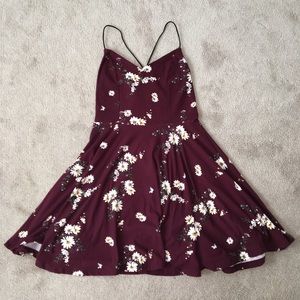 Fit n flare floral print dress